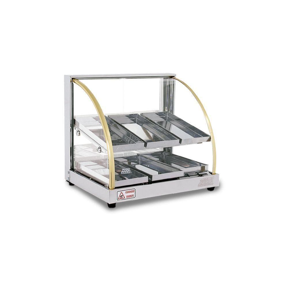 Estufa Vitrine Curva Dupla para Salgado 6 bandejas W6BD Titã