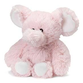 Pelúcia perfumada de lavanda francesa para micro-ondas Intelex Warmies, Jr. Elefante, rosa, 6 “x 2" x 4"