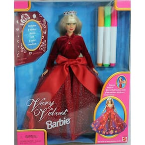 Boneca de Veludo Barbie 20528 1998 Colecionável