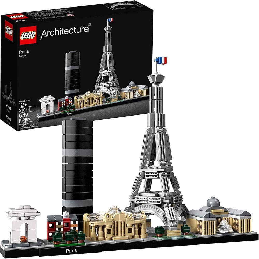 Kit construção Paris Skyline LEGO com torre Eiffel (649 peças)