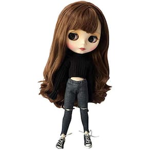 DoubleWood Handmade Causal Sweater & Jean/Pants Substituição para Blythe Doll, 1/6 Fashion Doll Clothing Set Acessórios Roupas boneca Compatível com