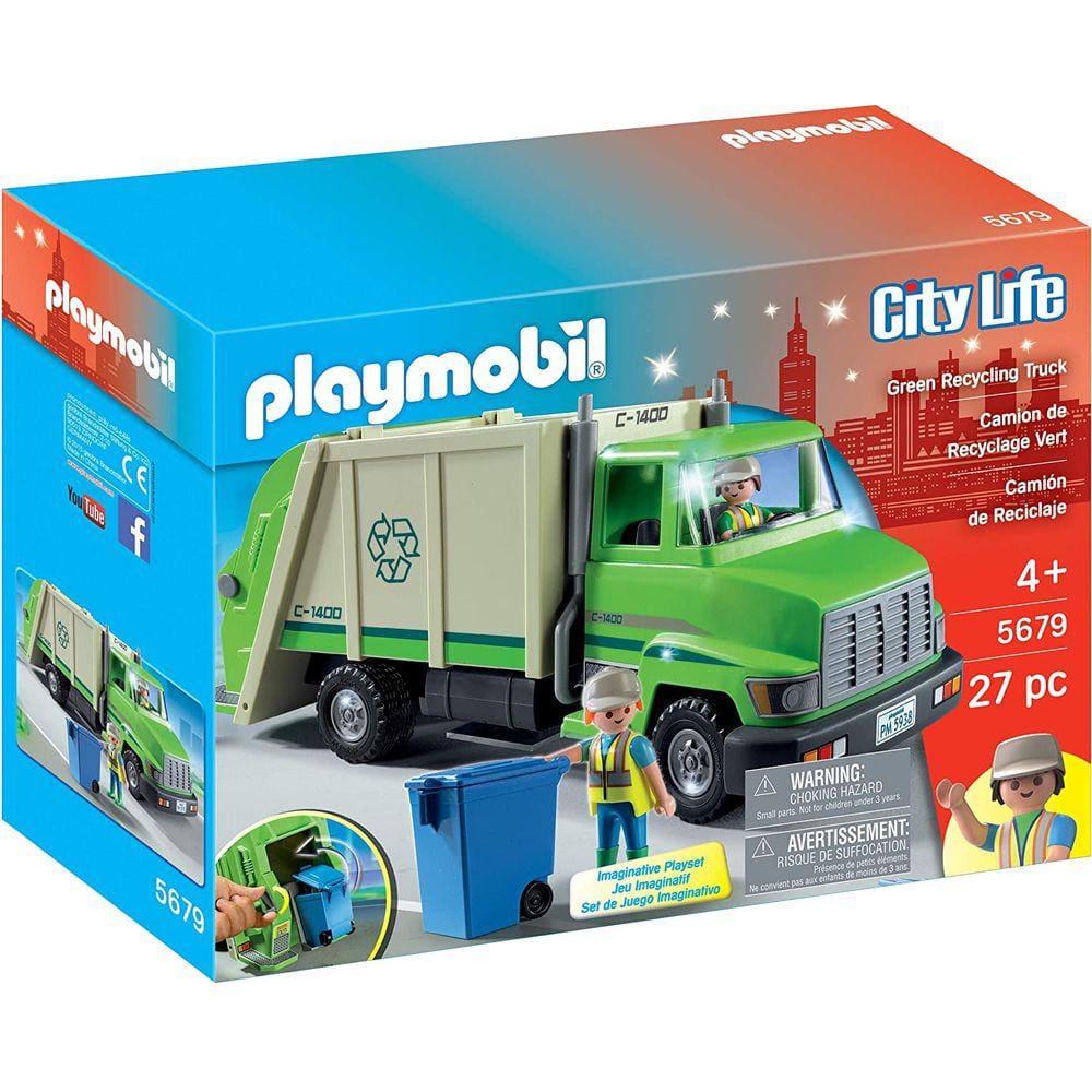 Caminhão de Reciclagem Verde PLAYMOBIL