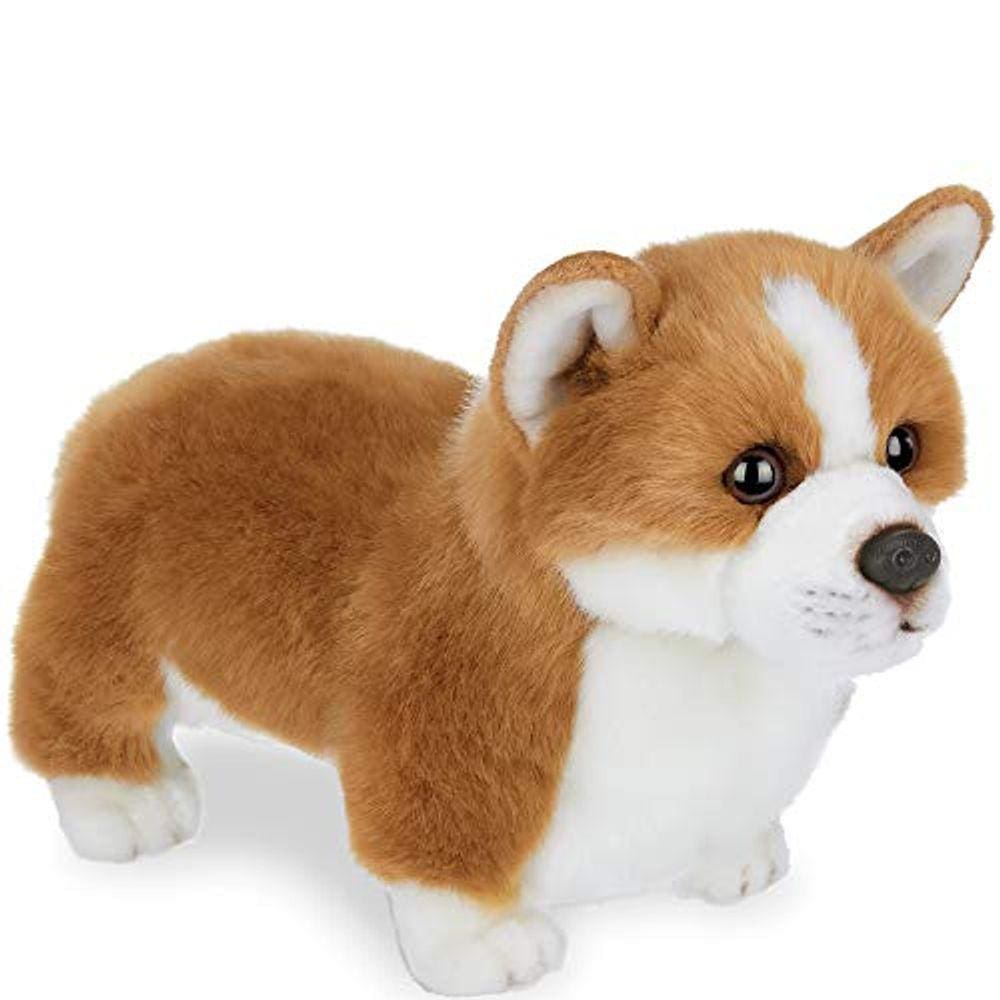 Bearington Queenie Corgi Pelúcia Animal Puppy Dog, 13 polegadas
