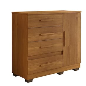 Comoda New Florença Quarto com 4 Gavetas e 1 Porta