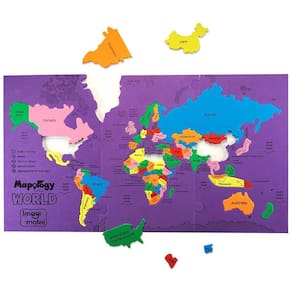 Quebra-cabeça educacional Mapologia Mundo - Mapa Mundial e Países
