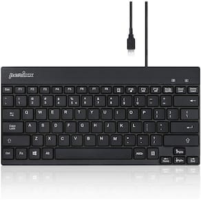 Perixx PERIBOARD-426 Teclado mini low profile com fio (USB com fio), layout inglês dos EUA (11665)
