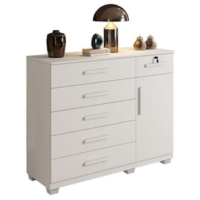 Comoda Milão Quarto com 6 Gavetas e 1 Porta