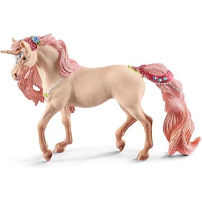 Estatueta Unicórnio Decorada - Brinquedo de Fantasia para Crianças de 5 a 12 Anos