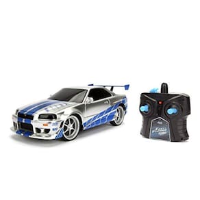 Carro RC Fast & Furious 1:24 Nissan GT-R R34 2002 2.4GHz - Adulto/Infantil (99371)