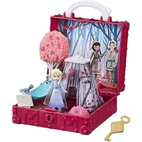 Disney Frozen Pop Adventures Enchanted Forest Set Pop-Up Playset com Alça, Incluindo Elsa Doll, Toy Inspired 2 Movie