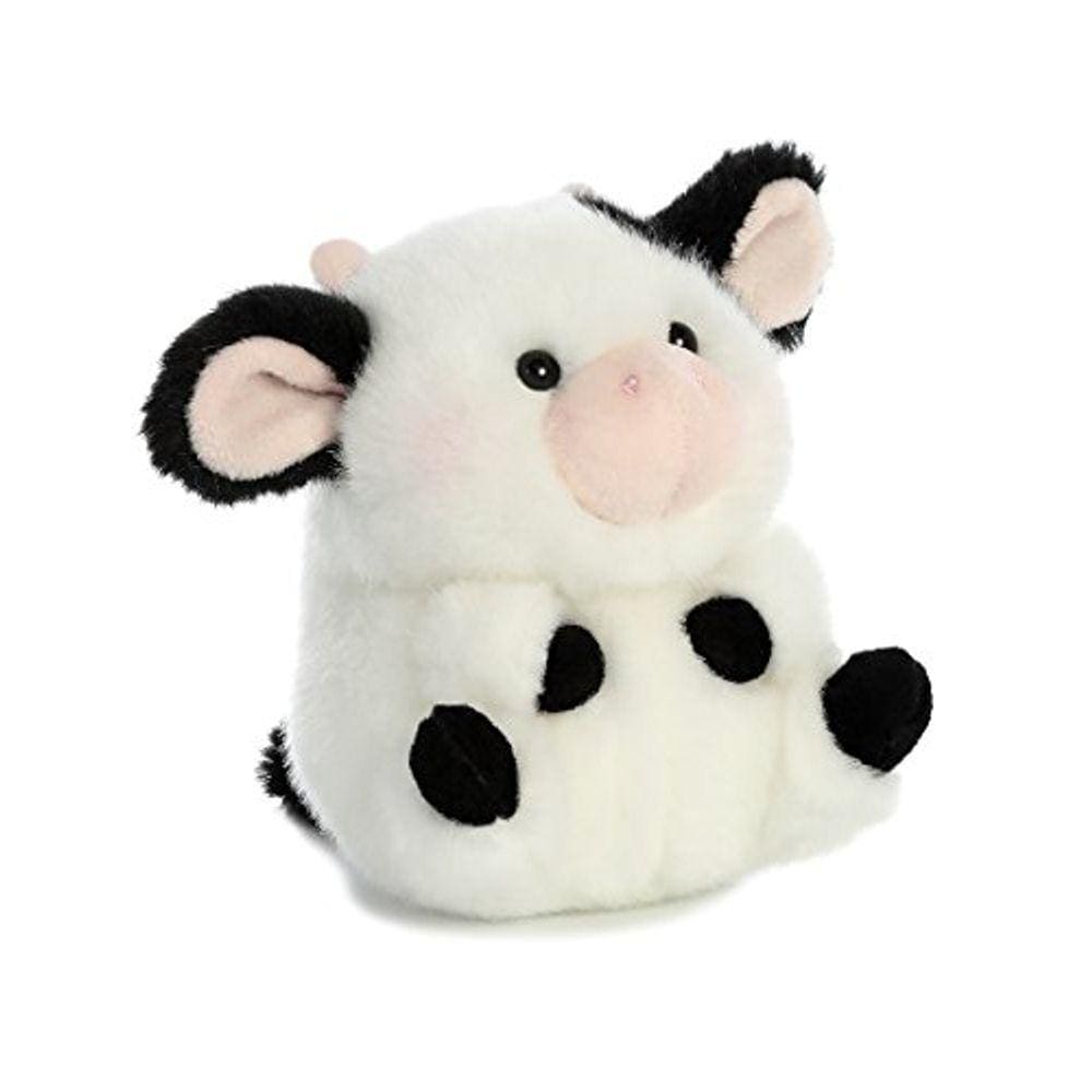 Aurora - Rolly Pet - 5” Daisy Cow, Preto, Branco, Modelo:16834
