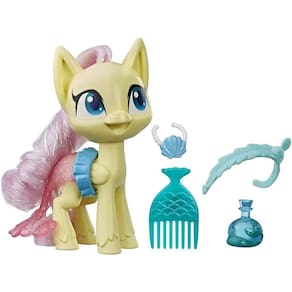 Figura Meu Pequeno Pônei Fluttershy - Brinquedo Pônei Amarelo 5 Polegadas