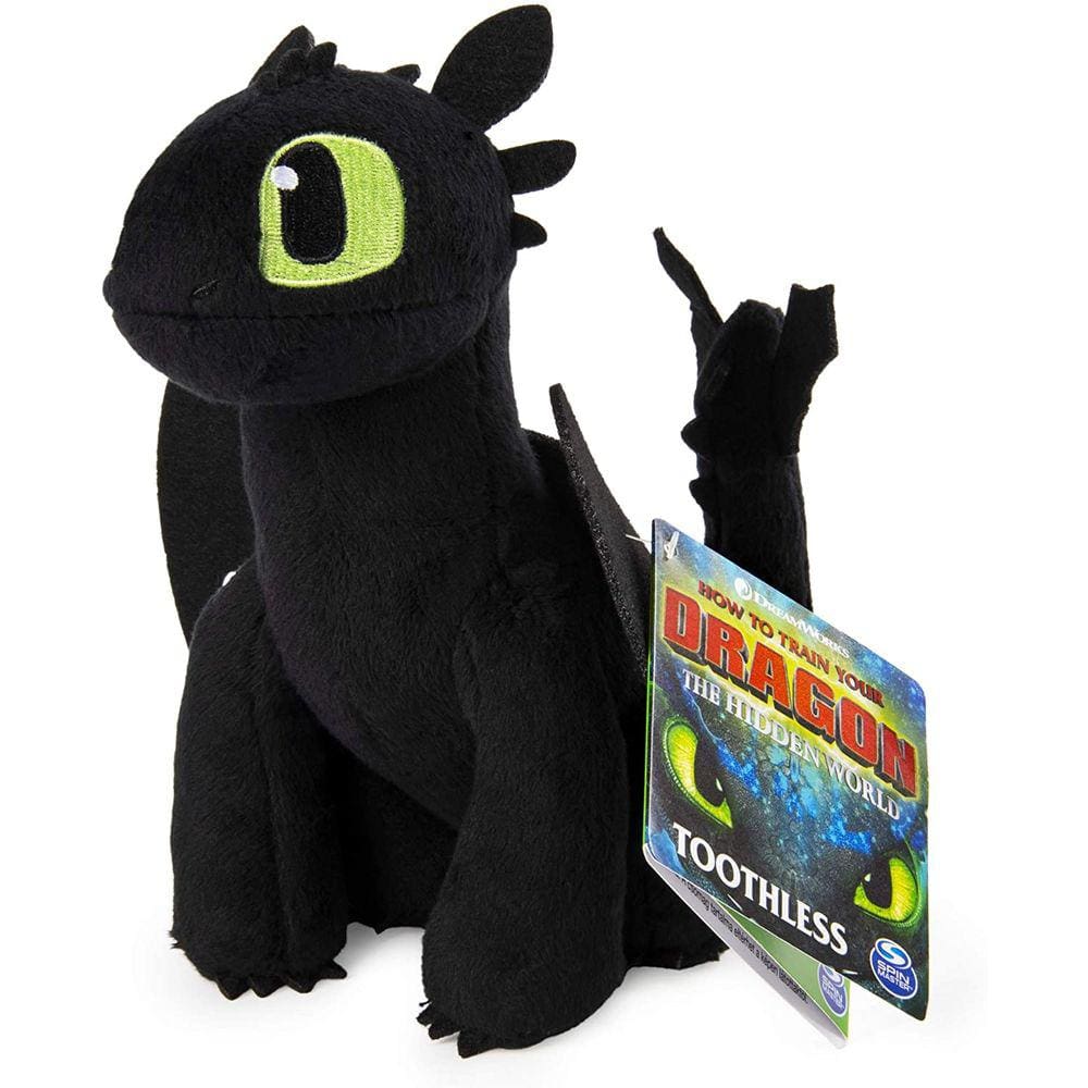 Dragões da Dreamworks, Toothless 8 Dragon de pelúcia premium, para crianças de 4+ anos