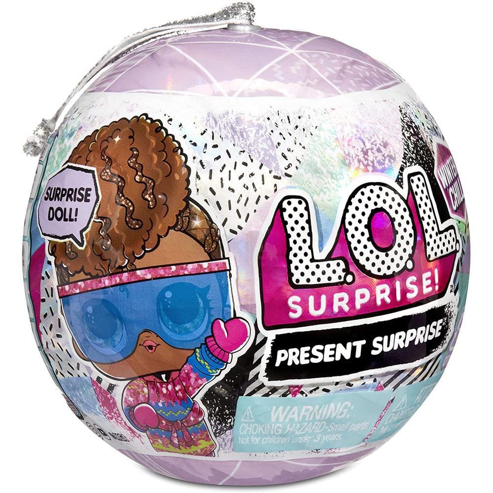 LOL Surprise Winter Chill Dolls com 8 surpresas incluindo boneca colecionável, modas, acessórios de boneca, embalagem reutilizável de ornamento de nat