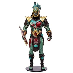 Boneco de ação Mortal Kombat Kotal Kahn (Bloody) 7" com acessórios