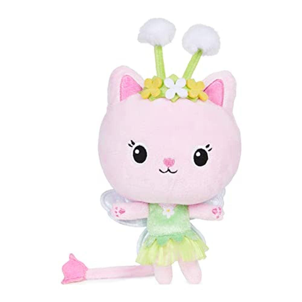 Gabby`s Dollhouse, 7 polegadas Kitty Fairy Purr-ific Plush Toy, Brinquedos Infantis para Idades 3 e até