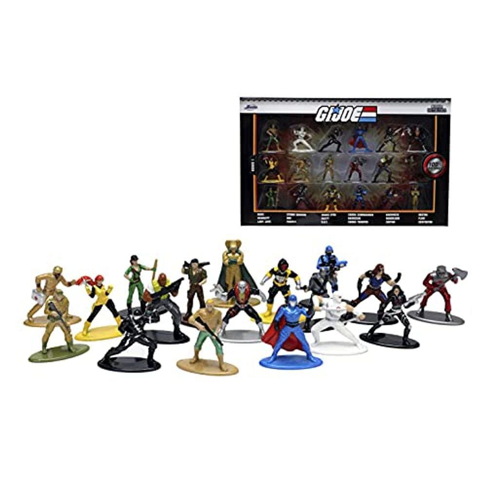 Jada Toys G.I. Joe 1.65" 18-Pack Die-cast Figures, Brinquedos para Crianças e Adultos, 32913