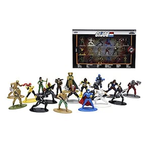 Jada Toys G.I. Joe 1.65" 18-Pack Die-cast Figures, Brinquedos para Crianças e Adultos, 32913