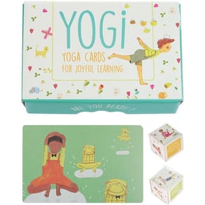 Kit de Yoga para Crianças com Cartas e Atividades Divertidas - Inclui Dados de Papelão