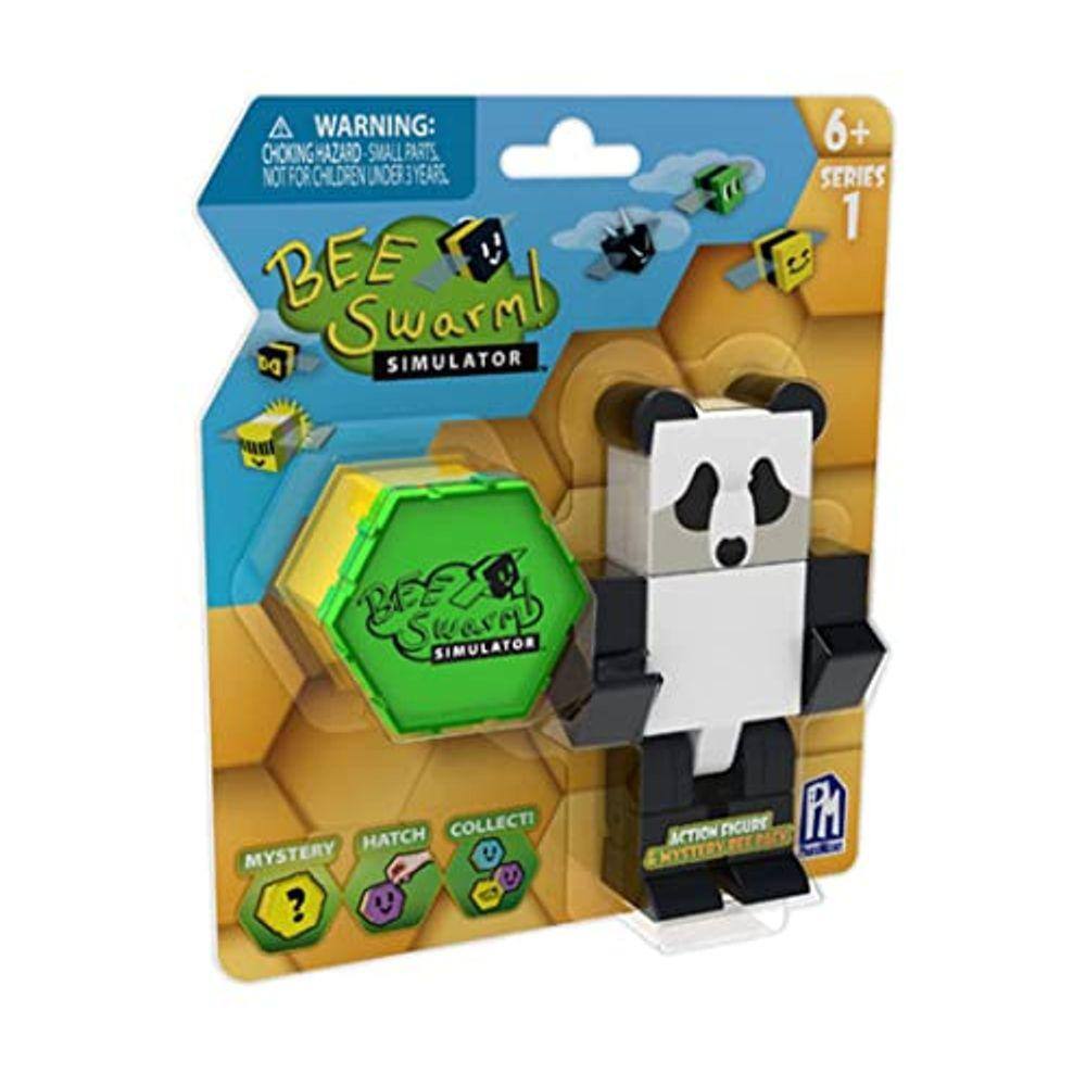 Figura de ação Panda Bear com colmeia e abelha misteriosa - articulada e com s (Série 1)