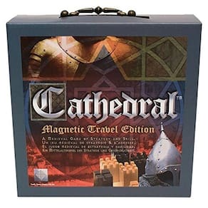 Cathedral Wood Portable Travel Jogo de tabuleiro de estratégia