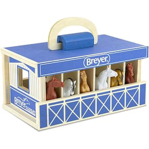 Estábulo Cavalos Breyer Fazendas - Madeira 6 Cavalos
