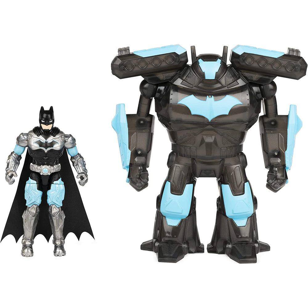 DC Comics Batman 4 polegadas Batman Action Figure with Transforming Tech Armor, Kids Toys for Boys Ages 3 and Up