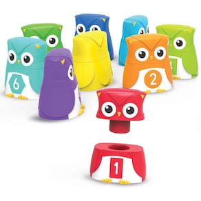 Brinquedo educativo - Arco-íris de Cores, Formas e Letras, 10 peças, 2+