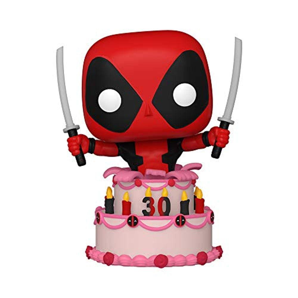 POP Marvel: Deadpool 30th - Deadpool em bolo, multicolorido, padrão