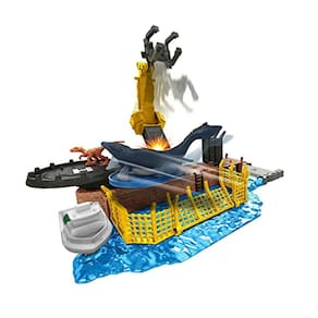 Conjunto de Brinquedos Colecionáveis Jurassic Mosasaurus com Mini Bonecos e Lançadores