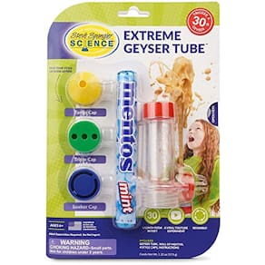 Kit Geyser Extremo de Ciência - Tubo, Doces e Tampas Únicas - Projeto STEM