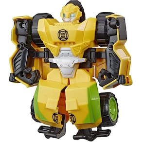 Transformers Playskool Heroes Rescue Bots Academy Bumblebee Convertendo Robô de Brinquedo, 4,5" Figura de Ação, Brinquedos para Crianças Idades 3