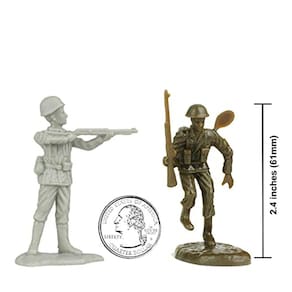 Soldados de Plástico WW2 Desembarque de Juno - 35pc Canada & Alemanha