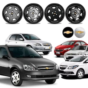 Jogo calota Chevrolet Classic Onix Prisma Celta Corsa Aro 13