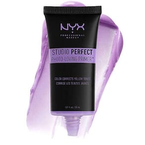 NYX PROFESSIONAL MAKEUP Studio Primer Perfeito, Primer Facial Vegano - Lavanda (Correção de cores)