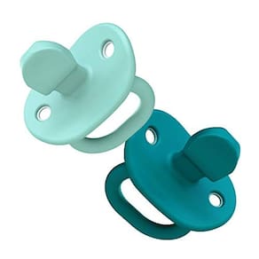 Boon Jewl Ortodontic Silicone Pacifier Azul, 2-Pack