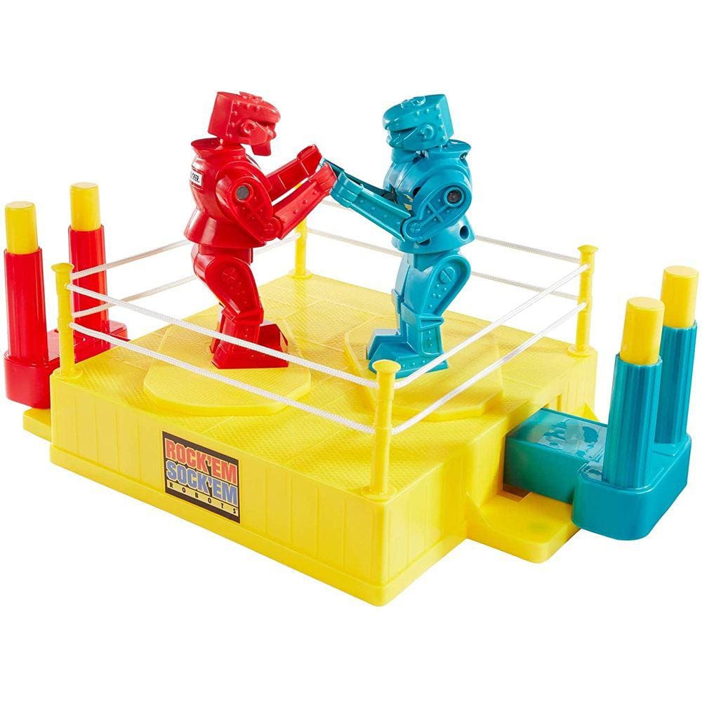 Brinquedo - Rock `Em Sock Em Robots: você controla a batalha dos robôs em um ringue de boxe