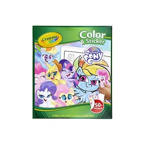 Crayola My Little Pony Coloring Pages and Stickers, Gift for Kids, Ages 3, 4, 5, 6
