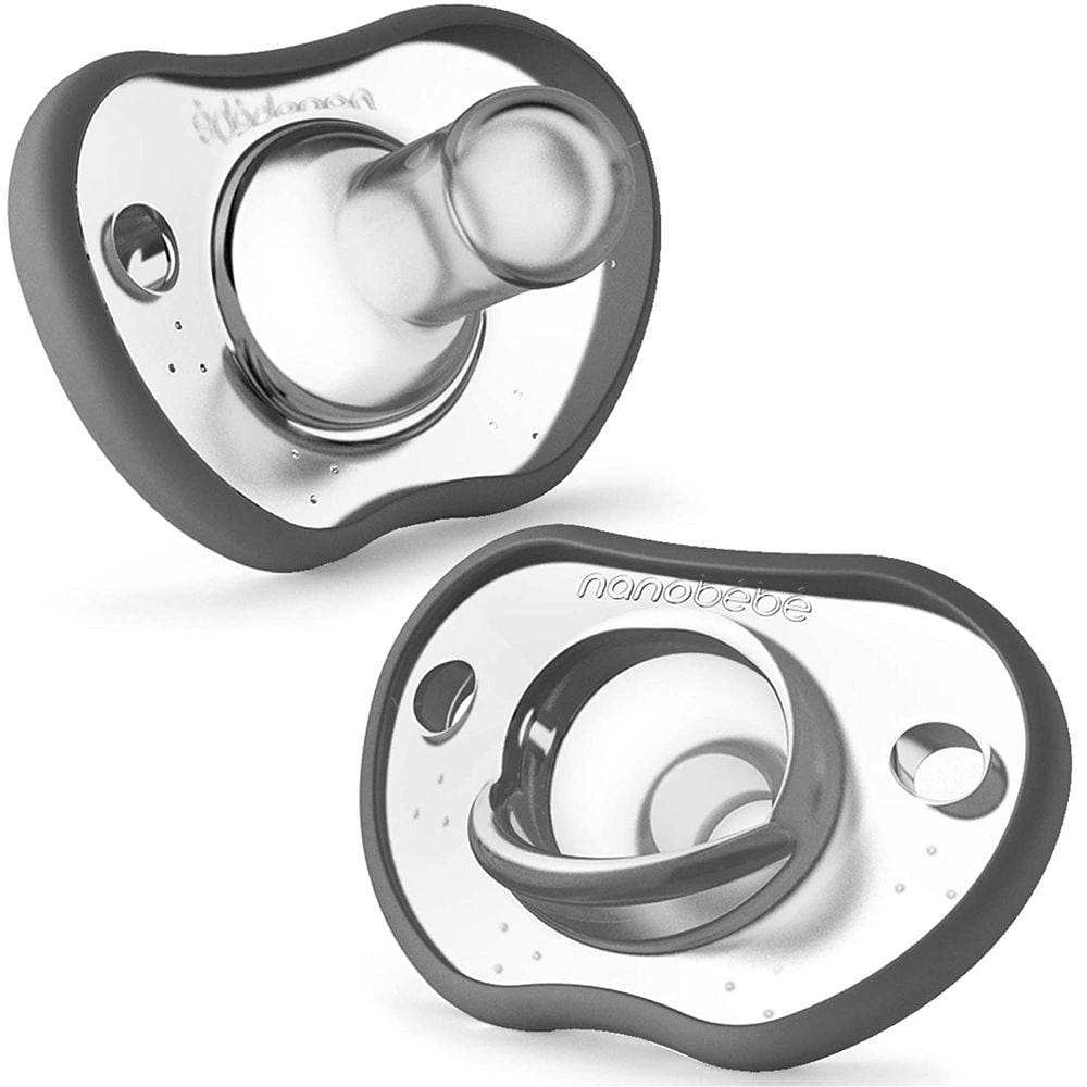 Chupetas Ortodônticas de Silicone, Confortáveis e Seguras - 2 unid. 0-3 meses