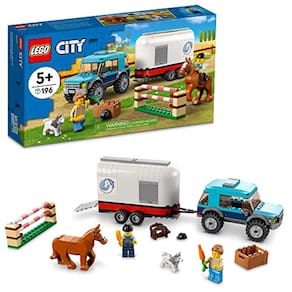 LEGO City Horse Transporter 60327 Kit de construção; Brinquedo para Crianças com mais de 5 anos (196 peças)