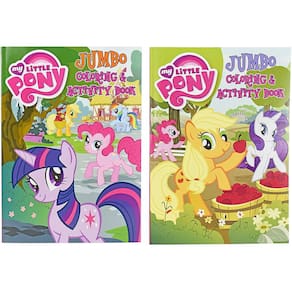 Bendon Publishing International Set of 2 My Little Pony Jumbo Coloring Books - Tear and Share - 96 Páginas - Livro de Coloração e Atividade Perfeito p