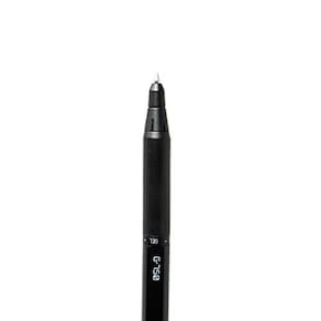 Caneta Gel Retrátil com Ponto Médio de 0,7mm e Tinta Preta em Barril de Latão - 1 Unidade