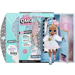 Boneca de Moda Sweets LOL Surprise OMG - Conjunto com 20 Surpresas para Meninas e Crianças 4+