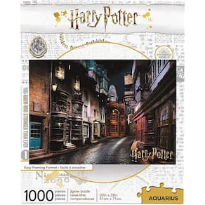Quebra-Cabeça Harry Potter Beco Diagonal (1000 Peças) - Licenciado Oficial - Encaixe Preciso - Sem Brilho