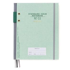 DesignWorks Ink Standard Issue Bound Personal Journal, Green