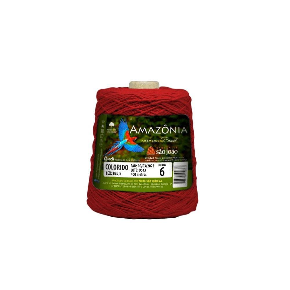 Barbante Amazonia 400g Fio 6 Crochê Tricô