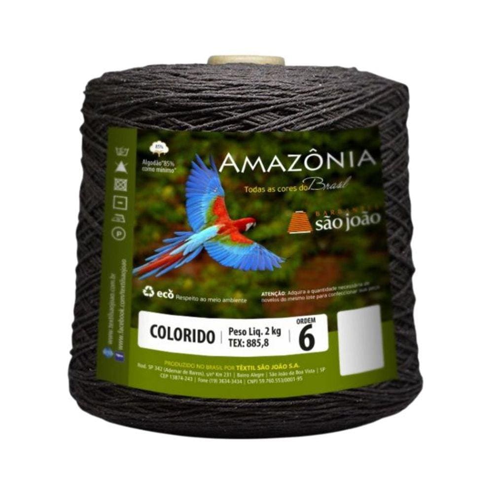 Barbante Amazonia 2kg Fio 6 Crochê Tricô