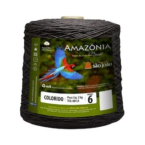 Barbante Amazonia 2kg Fio 6 Crochê Tricô