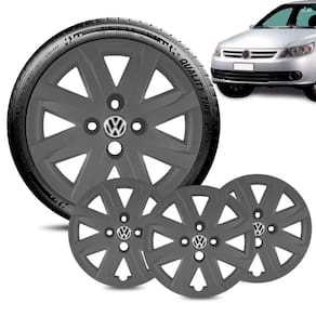 Jogo 4 Calota Volkswagen Voyage G5 aro 14 Grafite Fosca