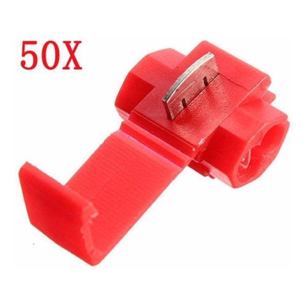 50Pçs Conector Elétrico Derivação Emenda Fios 0,5 A 1,5Mm
